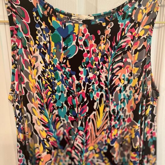 Beeson River Black and Pink Sleeveless Sundress - Picture 3 of 7
